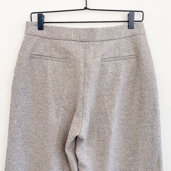 Sézane Francesca Trousers Chevron Ecru Taupe 8 (FR 40) - Picture 9 of 11